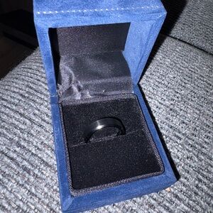 Men’s black tungsten ring size 9.5